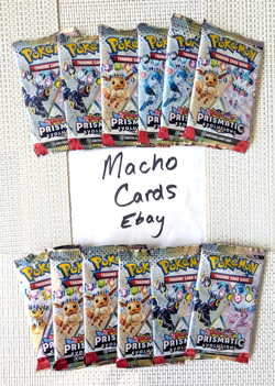 Prismatic Evolutions 12 Packs - New Sealed Loose - Pokemon TCG Packs - Image 1