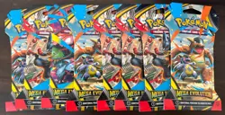 Pokemon TCG Mega Evolution Sleeved Booster Packs (LOT of 8) - Image 1
