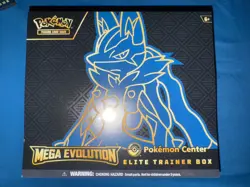 Pokemon TCG Mega Evolution Pokemon Center ETB Lucario FACTORY SEALED - Image 1