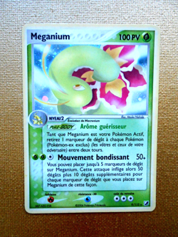 pokemon carte meganium 9 /115 reverse holo 2006 bloc - ex forces cachees - Image 1