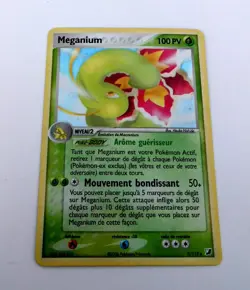 pokemon carte meganium 9 /115 reverse holo 2006 bloc - ex forces cachees - Image 3