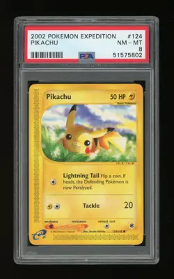 POKEMON Expedition Skyridge EX Fire Red Leaf Green PIKACHU PSA 8 Graded Lot - Image 1