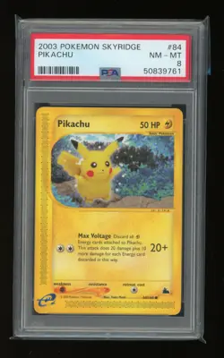 POKEMON Expedition Skyridge EX Fire Red Leaf Green PIKACHU PSA 8 Graded Lot - Image 3