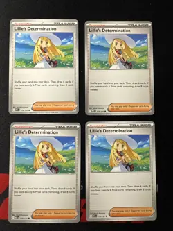 Pokemon TCG Set Of 4x Lillie’s Determination Uncommon 119/132 Mega Evolution - Image 1