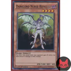 Yugioh Darklord Nurse Reficule DESO-EN048 Super Rare 1st Edition NM - Image 1