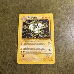Pokemon TCG Magneton 26/62 Fossil Set Non-Holo Card MP Condition - Image 1