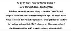 Yu-Gi-Oh Quarter Century Secret Rare Graded 9 MT Card Yugioh QCR Limited Edition - Image 2
