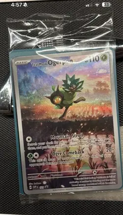 Teal Mask Ogerpon 123 SEALED -Promo Pokemon Card- Black Star Promo (3q) - Image 3