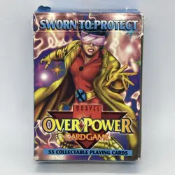 Marvel Overpower Card Game Sworn To Protect Starter Deck 55 Cards w Manual CCG - Image 1