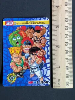 Street Fighter 2 62 Card TCG Capcom Bandai 1992 Japanese - Image 2
