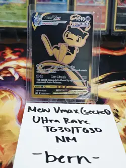 Pokemon TCG Mew VMAX TG30/TG30 Lost Origin Trainer Gallery Secret Rare Card NM - Image 1