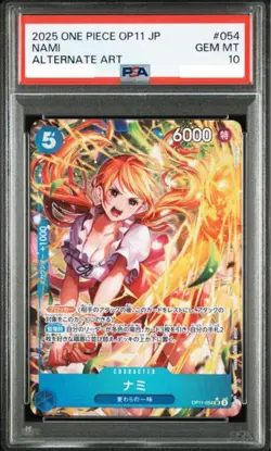 PSA 10 Nami OP11-054 SR Parallel 2025 One Piece Card Game Japanese GEM MT - Image 1