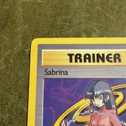 Pokemon TCG Sabrina Trainer 110/132 Gym Challenge Regular Rare Card MP Condition - Image 4