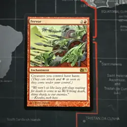 MTG 1x Fervor Core Set 2013 M13 Modern Magic the Gathering Card x1 NM - Image 1