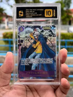 GM 10 Trafalgar Law OP05-069 Comic Parallel Manga Art One Piece Card Japanese - Image 1