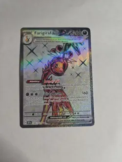 Pokemon Card Farigiraf ex - Ultra Rare SV05: Temporal Forces 194/162 NM - Image 1