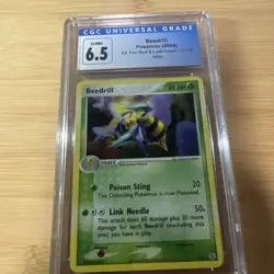 Beedrill 2004 EX FireRed & LeafGreen Holo Card #1/112 Stage 2 Rare Holo CGC 6.5 - Image 1