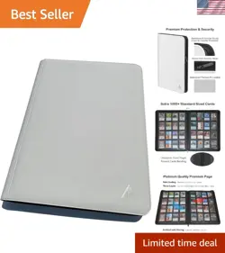 1000+ Pockets Card Binder, 16-Pocket Ringless Trading Card Album Folder - Sid... - Image 1