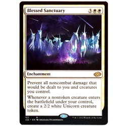 x1 Blessed Sanctuary J22 MTG M/NM White Rare Enchantment Jumpstart 2022 TCG CCG - Image 1