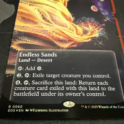 x1 Endless Sands Foil 0060 Borderless poster R MTG Edge of Eternities: Stellar - Image 2