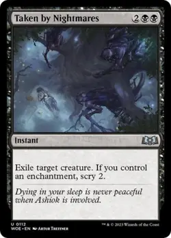 Taken by Nightmares -Foil Near Mint MTG Wilds of Eldraine - Image 1