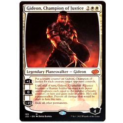x1 Gideon, Champion of Justice J22 MTG M/NM White Mythic Legendary Planeswalker - Image 1