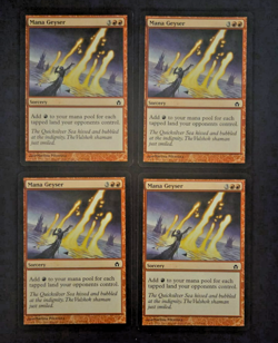 MAGIC MTG Playset MANA GEYSER 4x Fifth Dawn UK - Image 1