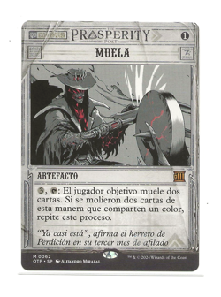 GRINDSTONE MTG Outlaws Thunder Junction OTP Spanish NM Magic Showcase Muela - Image 1