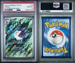 2024 POKEMON TEF EN-TEMPORAL FORCES ILLUSTRATION RARE #176 ARBOK PSA 10 - Image 3