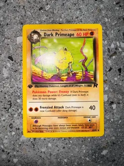 Pokemon TCG Cards 1st Edition Dark Primeape 43/82 Team Rocket Uncommon EXC-NM - Image 3