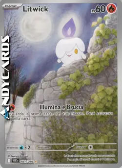 LITWICK 101/086 • Rara Gallery • Fuoco Bianco WHT POKEMON - Image 1