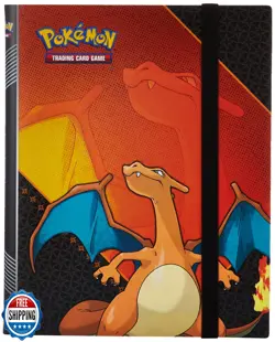 Ultra Pro - Pokemon: Charizard 9-Pocket Full-View PRO Binder Red, Trading Car - Image 1