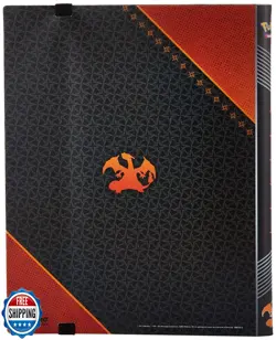 Ultra Pro - Pokemon: Charizard 9-Pocket Full-View PRO Binder Red, Trading Car - Image 2