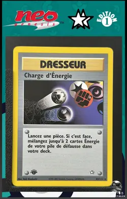 Carte Pokemon Charge d'energie 85/111 Edition 1 Ed 1 Neo Genesis Wizards FR 2 - Image 1
