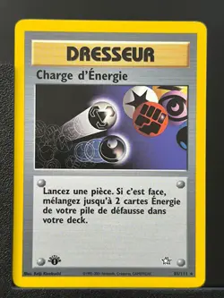 Carte Pokemon Charge d'energie 85/111 Edition 1 Ed 1 Neo Genesis Wizards FR 2 - Image 2