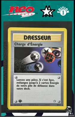Carte Pokemon Charge d'energie 85/111 Edition 1 Ed 1 Neo Genesis Wizards FR 3 - Image 1