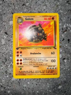 Pokemon TCG Cards 1st Edition Golem 36/62 Fossil Uncommon PLAYED - Image 3