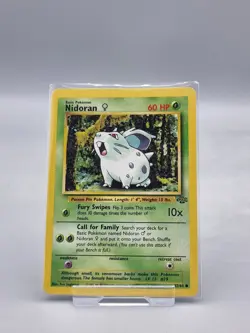 Pokemon TCG Base Set Jungle Nidoran Female Jungle Card 57/64 Unlimited Common - Image 1