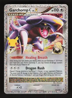 Garchomp C LV.X 145/147 Pokemon Celebrations Classic Collection Holo Card - Image 1