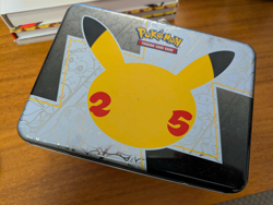 Card lot of 500+, Pokemon Trading Card 25th Anniversary Tin Lunch Box Pikachu - Image 3