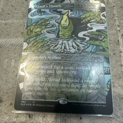 Magic the Gathering (mtg): SLD: Krark's Thumb - Rare - Foil - Full Art - Image 1