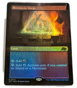 RIverpyre Verge Aetherdrift Borderless Foil Rare Dual Land Magic The Gathering - Image 1