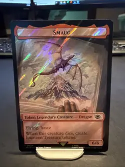 Smaug/Food (22, 23 , &) Double-Sided Token (Surge Foil) Lord of the Rings NM - Image 1