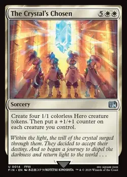1x The Crystal's Chosen NM Eng MTG - Final Fantasy - Image 1
