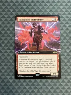 MTG Redoubled Stormsinger #0077 Ext. Art R Commander: Tarkir: Dragonstorm (TDC) - Image 1
