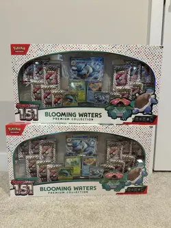 Pokemon TCG Blooming Waters Premium Collection Scarlet Violet 151 New Sealed x2 - Image 1