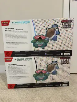 Pokemon TCG Blooming Waters Premium Collection Scarlet Violet 151 New Sealed x2 - Image 2