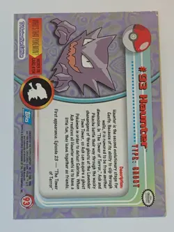2000 Topps Pokemon TV #93 Haunter Silver Foil FREE COMBINED SHIP - Image 2