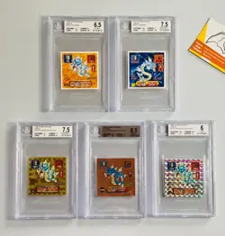 Pokemon 1996 - 2000 BGS Set Hyper Sticker Amada Gyarados Foil Japanese - Image 1