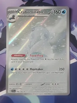 Crabominable 149/142 Pokemon Sv07: Stellar Crown Holo Illustration Rare - Image 1